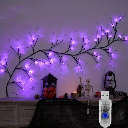 🎃 1.8m Halloween Decorative Cane lights LED Simulated tree lights (8 modes)✨