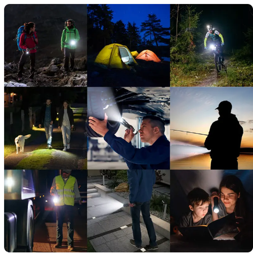 Ultra-Bright Portable Flashlight — White Laser, High-Intensity Beam, Rechargeable, Long-Lasting Battery, Durable (Drop-Resistant), Zoomable Focus — Ideal for Home & Outdoor Use