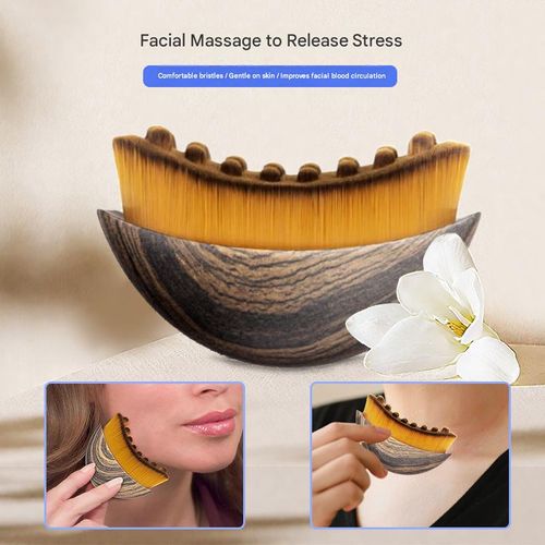 Lymphatic contour facial brush massage brush eye and neck care