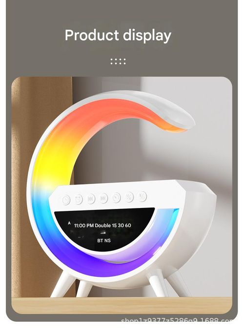 Little G Bluetooth Speaker Wireless Charging Alarm Clock Ambient Light Bluetooth Speaker