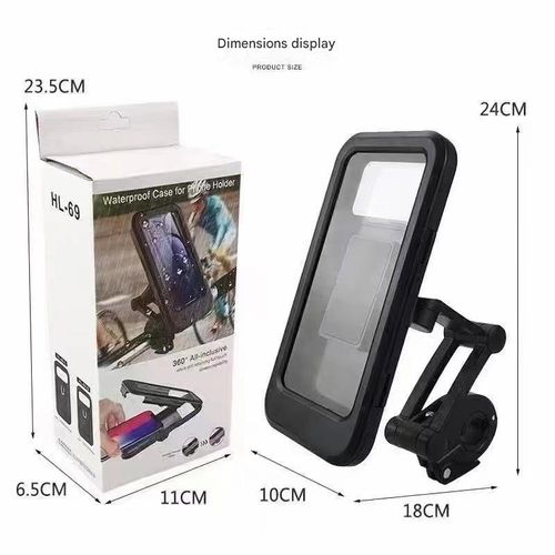 Waterproof Magnetic Phone Mount for Electric Vehicles, Motorcycles, and Bicycles — Rainproof, Retractable Navigation Holder with Waterproof Phone Case