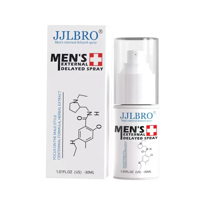 JJLBRO Men's External Delayed Spray – Mildly desensitizes for fast-acting, long-lasting control that extends every intimate moment.