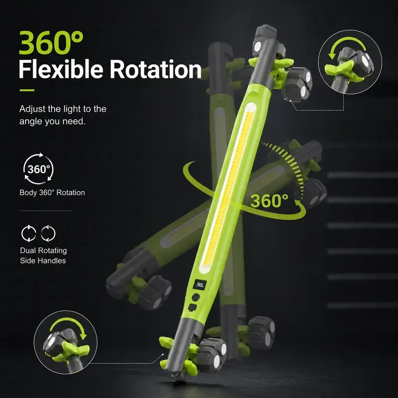 Rechargeable COB Work Light with Magnetic Base | Cash on Delivery Ghana