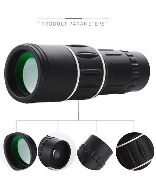 🔭Telescópio de bolso reto com visão noturna com pouca luz
