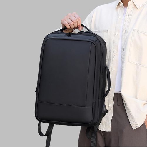 Expandable Waterproof Travel Laptop Backpack with USB Charging Port, College Backpack Airline Approved Business Work Bag Fits 15.6 Inch Computer for Men Women