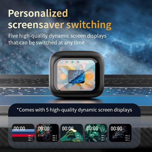 Headphone LX10 In-Ear Wireless Bluetooth LCD Full-Color Touchscreen M6 Noise-Canceling Headphone