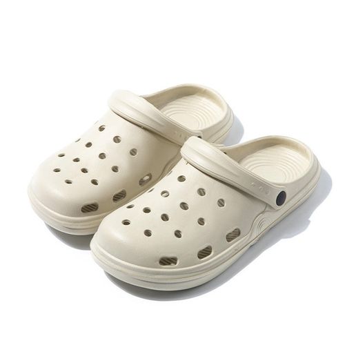 Women's Summer Outdoor Beach Sandals, Men's New Style EVA Non-Slip Soft-Sole Closed-Toe Slippers (Croc-Style Shoes) with Odor-Resistant Feature