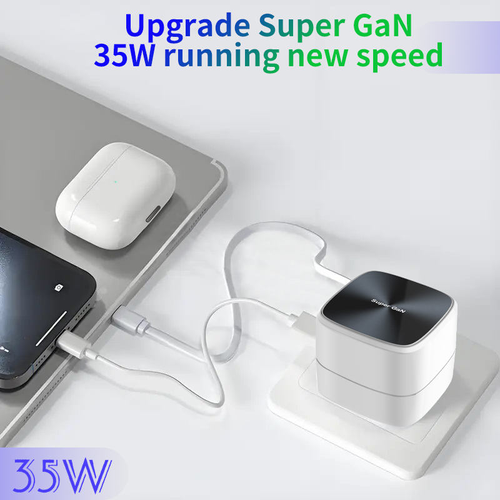 Dual-Port Smart-Recognition Travel Charger UW217