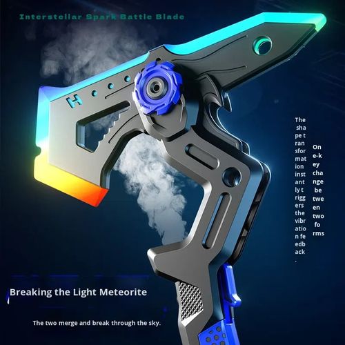 Role Play Weapon Props 2-in-1 Spray Saber Sword Toy with Lights Safe Battle Toy Sword Light-up Smoke Toy Sword