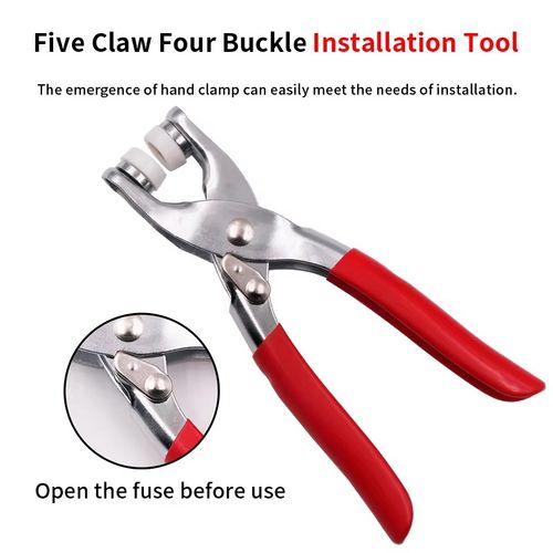 100 pairs (silver) + metal pliers + storage box Clothes Button Installation Tool Baby Clothes Press Button Tool Suit Prong Snap Button Sewing Snap Fastener
