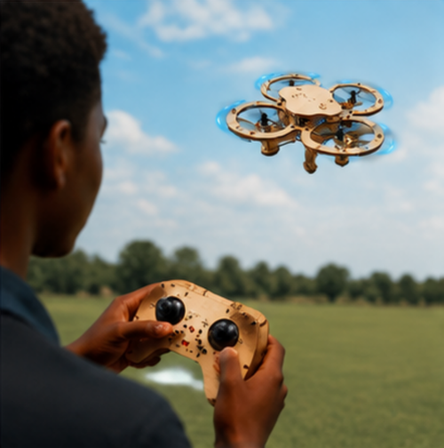 Handcrafted flying machine