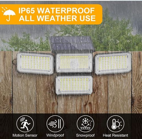 IP65 Wide AngleLed Solar Wall Light LED