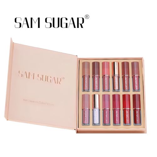12-Piece Velvet Long-Lasting Lip Glaze