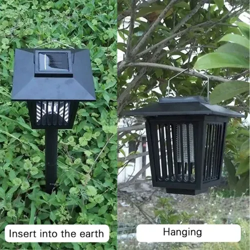 Solar powered mosquito killer lamp