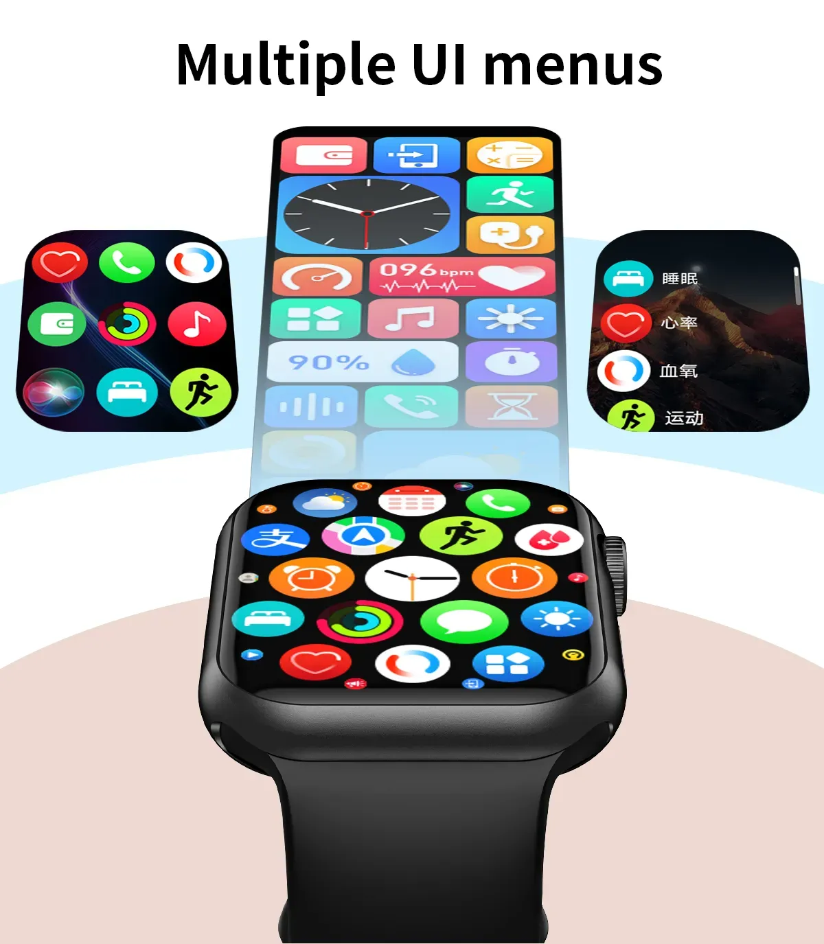 Smartwatch, Bluetooth watch, Fitness tracker.