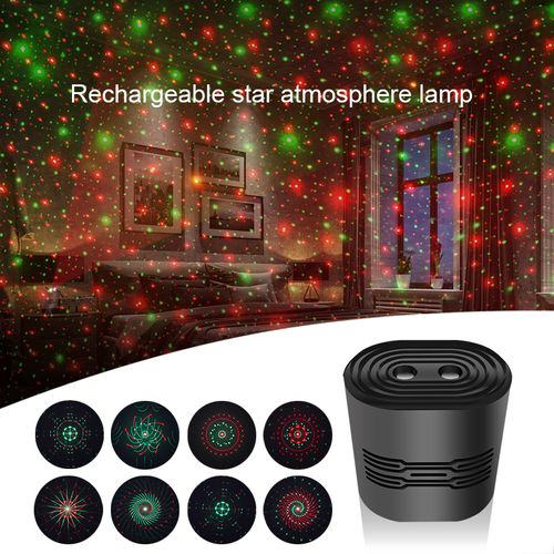 ✨Car welcome light, usb starry sky light, laser projection, car voice-controlled atmosphere light, roof full of stars led atmosphere light