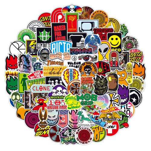 🌵100 pieces per pack of brand style graffiti Galaxy stickers, car, motorcycle and bicycle stickers, custom waterproof vinyl decorative stickers