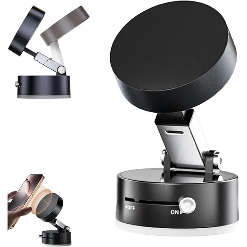 Ultra Magnetic Phone Holders for Your Car, Foldable Car Phone Holder Mount for Dashboard, Magnetic Car Mount for iPhone All Cell Phones, Black