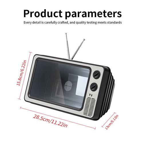 📺Mobile phone screen amplifier 3d video magnifying glass, a creative and retro TV show accessory for watching TV series