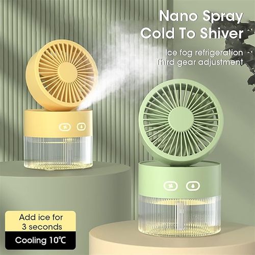 USB rechargeable personal 5-hole spray fan, indoor and outdoor air cooler fan, portable summer water mist fan