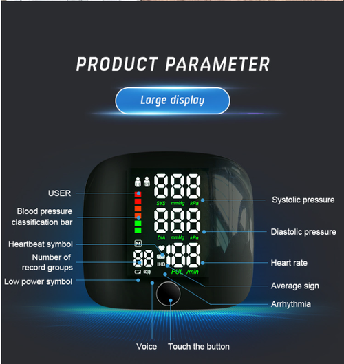 ✅Your life health manager: Smart Rechargeable digital wrist blood pressure monitor, BP blood pressure monitor, Digital blood pressure monitor