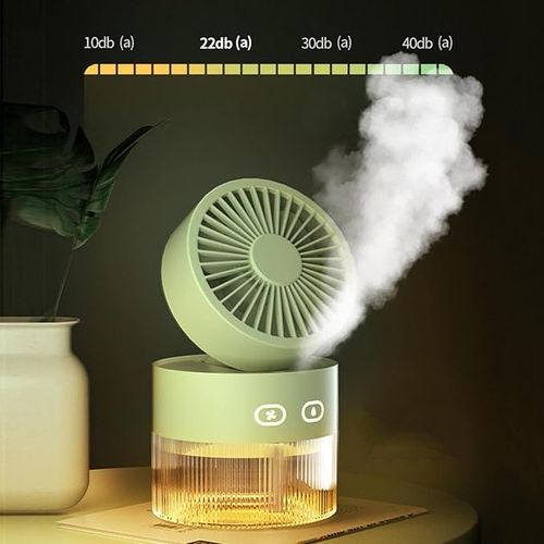 USB rechargeable personal 5-hole spray fan, indoor and outdoor air cooler fan, portable summer water mist fan