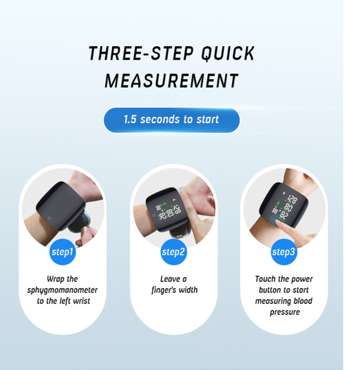 ✅Your life health manager: Smart Rechargeable digital wrist blood pressure monitor, BP blood pressure monitor, Digital blood pressure monitor