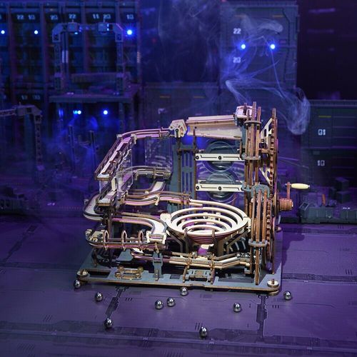 ROKR 3D Puzzles Wooden Marble Night City  DIY Model Craft
