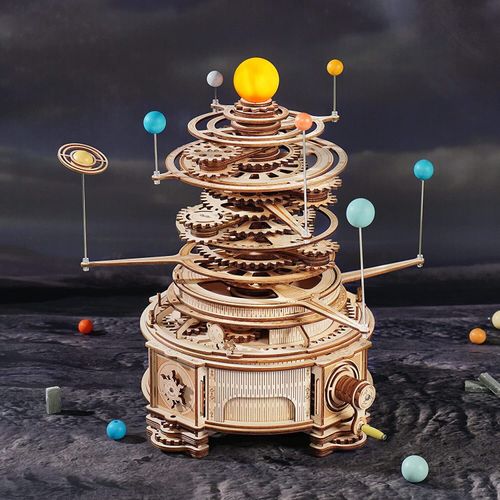 ROKR 3D DIY Wooden Puzzles Orrery Model-Toy Building