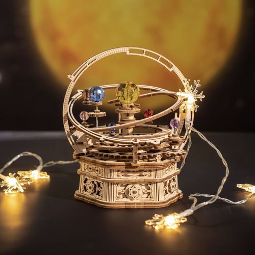 ROKR Starry Night 3D Wooden Puzzles DIY Music Box Model Kits