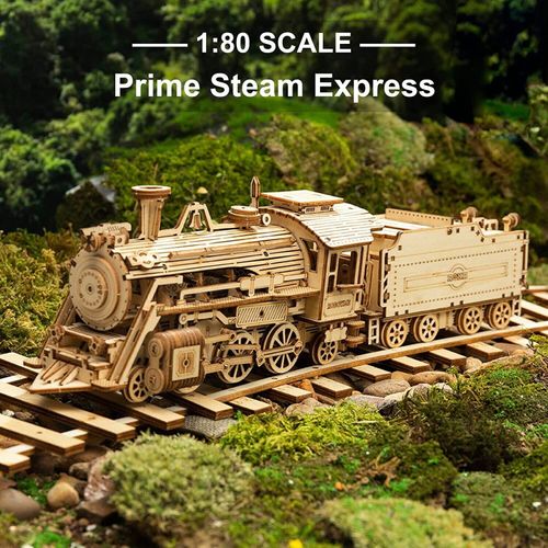 ROKR 3D luxury steam train assembly model