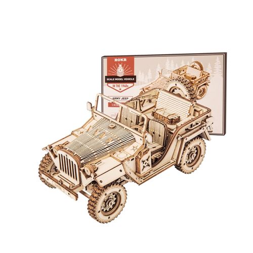 ROKR 3D MC701 - Wooden model of an army field vehicle