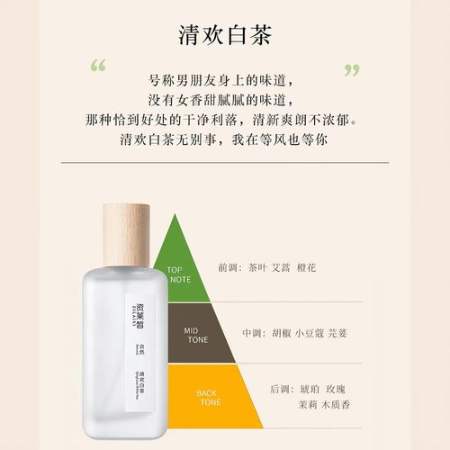 資萊皙清歡白茶香水持久淡香高級清冷茶香果香碰撞治癒系極簡氣質伴手禮