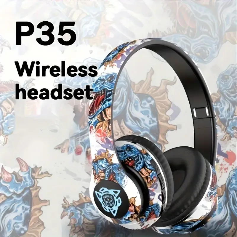 Graffiti Head - mounted Glowing Headphones