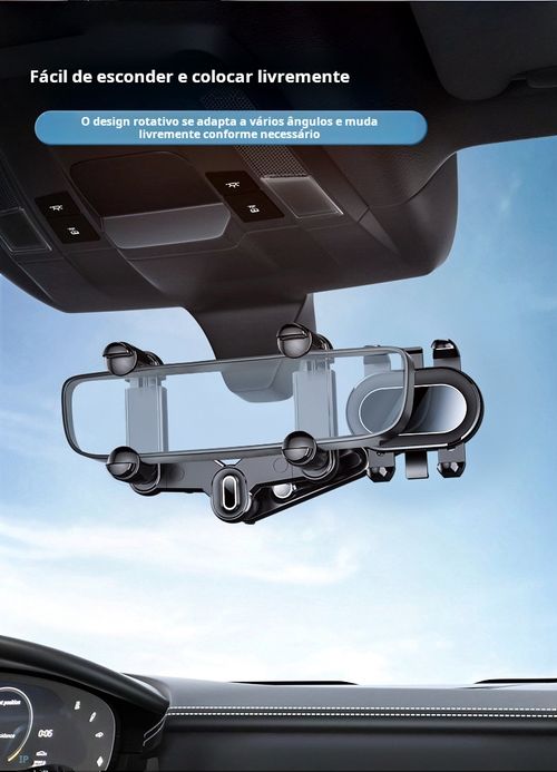 Suporte para telemóvel no espelho retrovisor