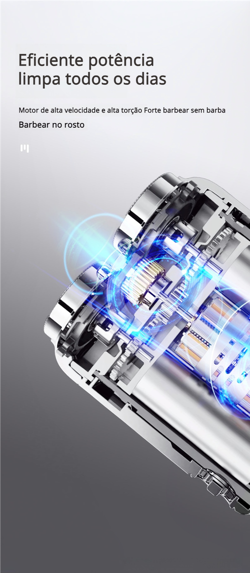 Barbeador elétrico portátil à prova de água