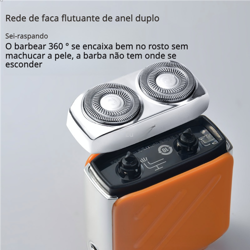 Barbeador elétrico portátil à prova de água