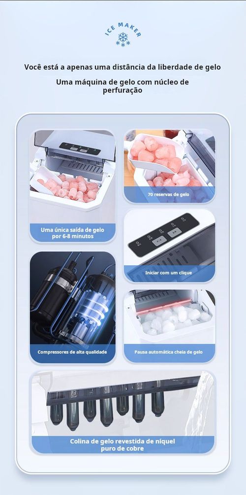 Máquina de gelo rápida