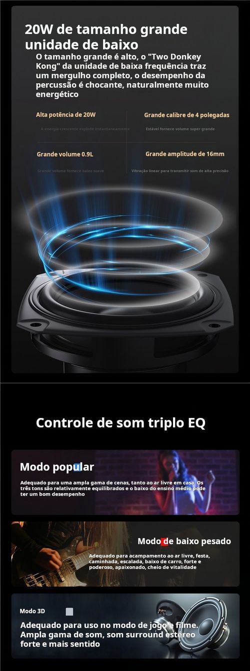 Colunas portáteis RGB para ambientes externos