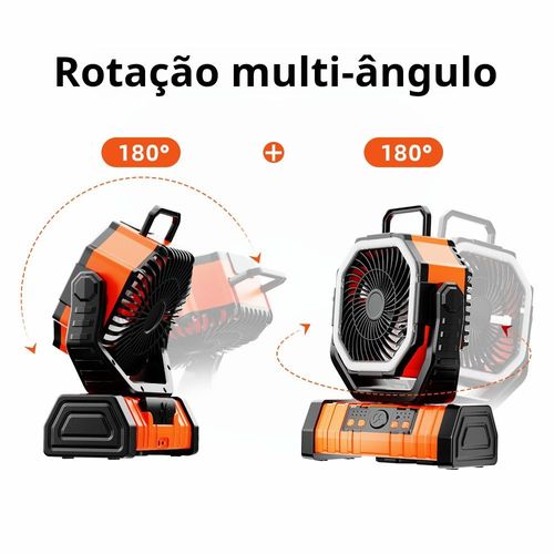 ventilador de campismo ao ar livre