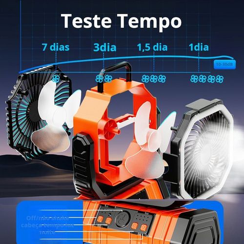 ventilador de campismo ao ar livre