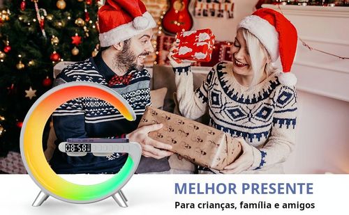 Altifalante despertador RGB com tema natalício