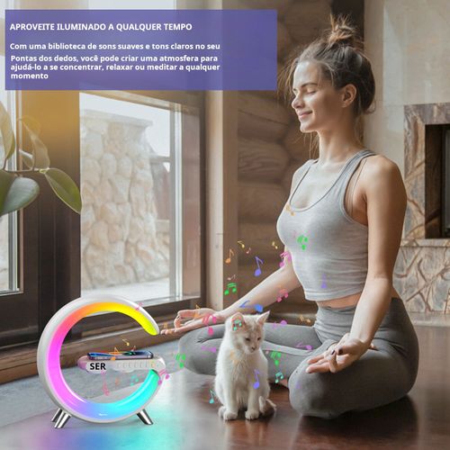 Altifalante despertador RGB com tema natalício