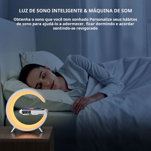 Altifalante despertador RGB com tema natalício