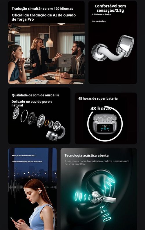 Auriculares Bluetooth com IA