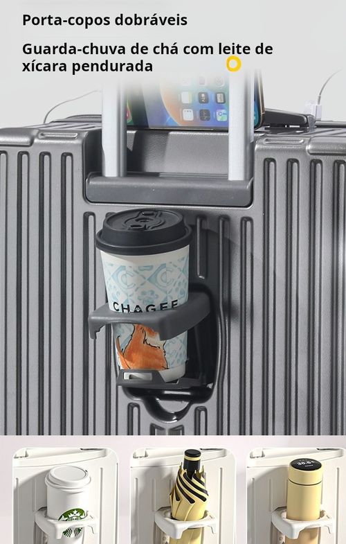 Mala preta de 24 polegadas