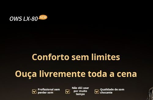 Auriculares Bluetooth inteligentes com gancho para orelha