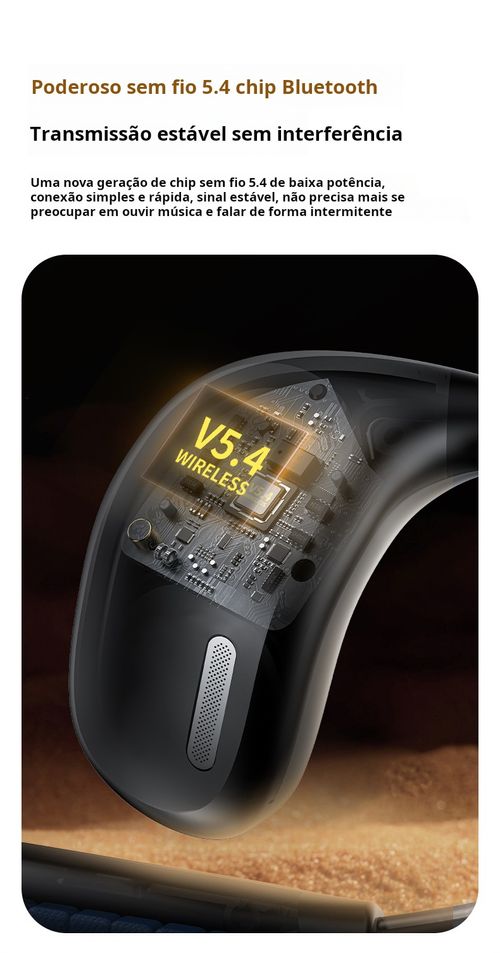 Auriculares Bluetooth inteligentes com gancho para orelha