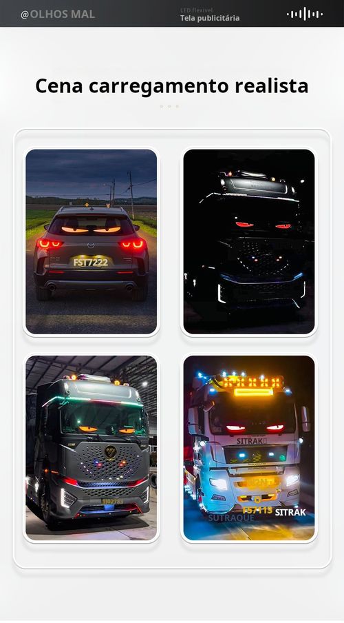 Luz decorativa LED Olho Grego