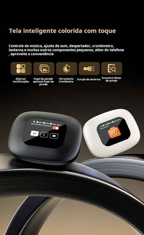 Auriculares Bluetooth inteligentes com gancho para orelha